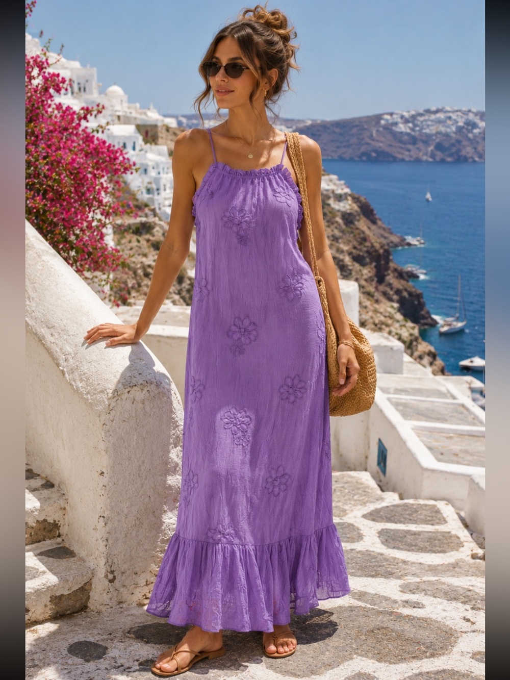 Anthropologie Lavender Purple Open Back Maxi Dress PM NWT